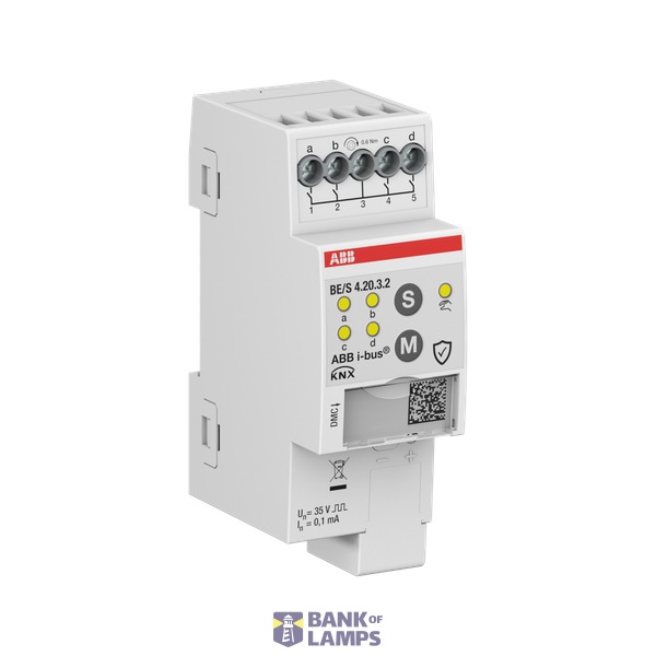 Binary Input, 4-fold, Contact Scanning  Manual Operation, MDRC image 2