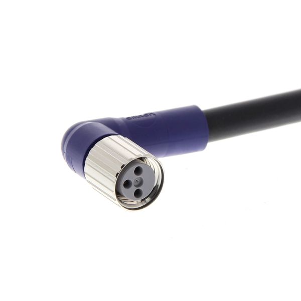 Sensor cable, M8 right-angle socket (female), 3-poles, PVC standard ca XS3F0176B image 2