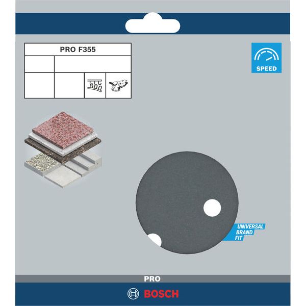 F355 sanding sheet, pack of 5 150 mm, 600 image 2