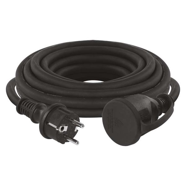 Extension Cord 5 m / 1 socket / black / rubber-neoprene / 230 V/ 1,5mm2 image 1