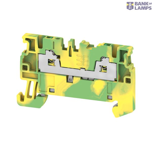 PE terminal, SNAP IN, Green/yellow, 1.5 mm², 500 V, Number of connecti image 1