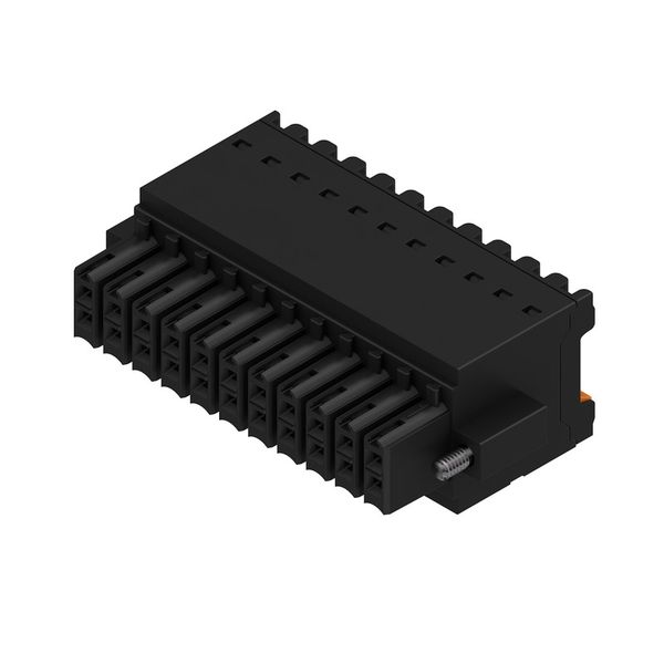 PCB plug-in connector, female plug, 3.50 mm, Number of poles: 22, 180°, PUSH IN with push button, Clamping range, max. : 1.5 mm², Box image 3