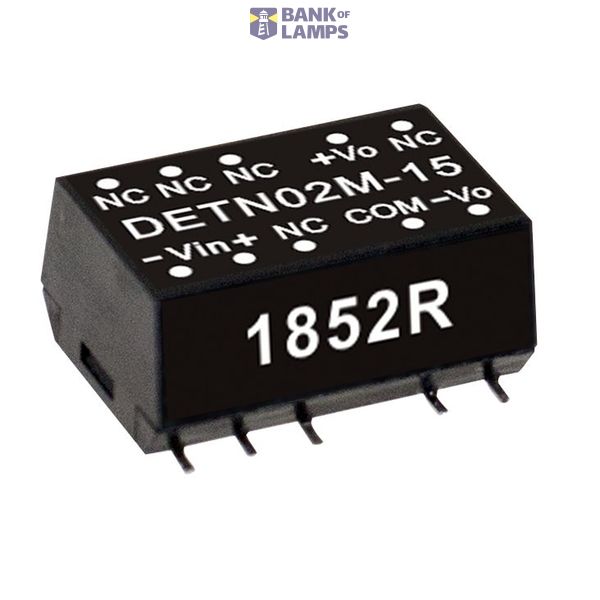 DETN02L-12 SMD DC/DC converter 5:+/-12V +/-84mA, MEAN WELL image 1