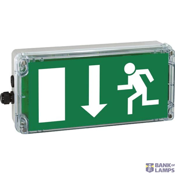 Ex-escape sign luminaires EXIT for zone 1/21, Pictogram: EN 1838, Arrow: 6 Clock image 2