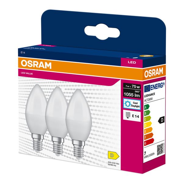 VALUECLB75 7W/865 230VFR E14 FS3 OSRAM image 2