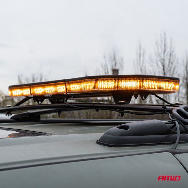 LED warning light bar 132 LED 965mm AMIO-03343 image 1