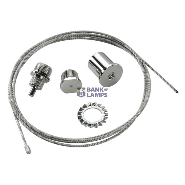 EUTRAC rope suspension, chrome , 1.5m image 1