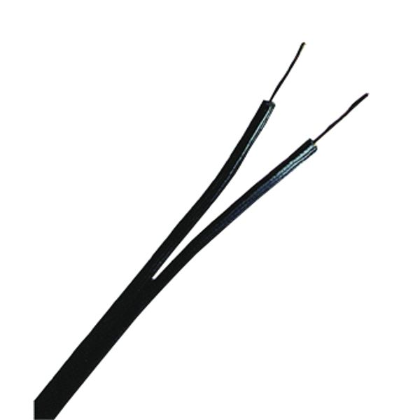 PVC Twin Wire (H)03VH-H 2x0,75 (YzwL) black (The price is shown without markup on metals. Request a quote for accurate information) image 1