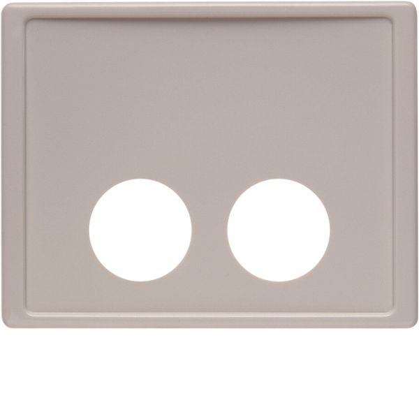 Centre plate 2 plug-in openings for call unit, arsys, white glossy image 1