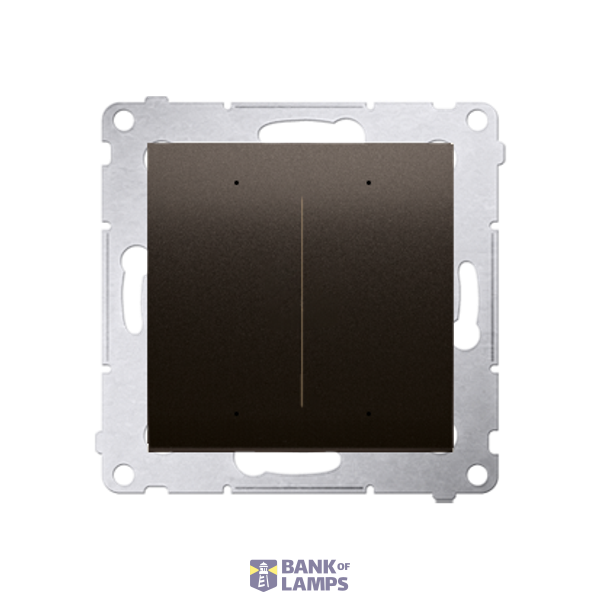 Double lighting controller [Wi-Fi] - SWITCH D, 2 x 6A, 230V, (module), brown matt metallic image 1