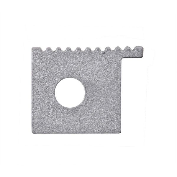 End cap with hole for AQ, silver color, 1pc image 1