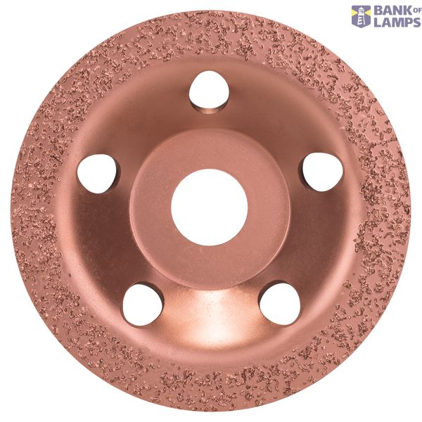 Tungsten carbide grinding head 115 x 22.23 mm; fine, flat image 1
