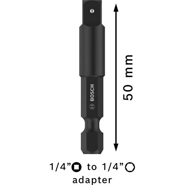 Adapter for sockets 1/4", 50 mm image 2