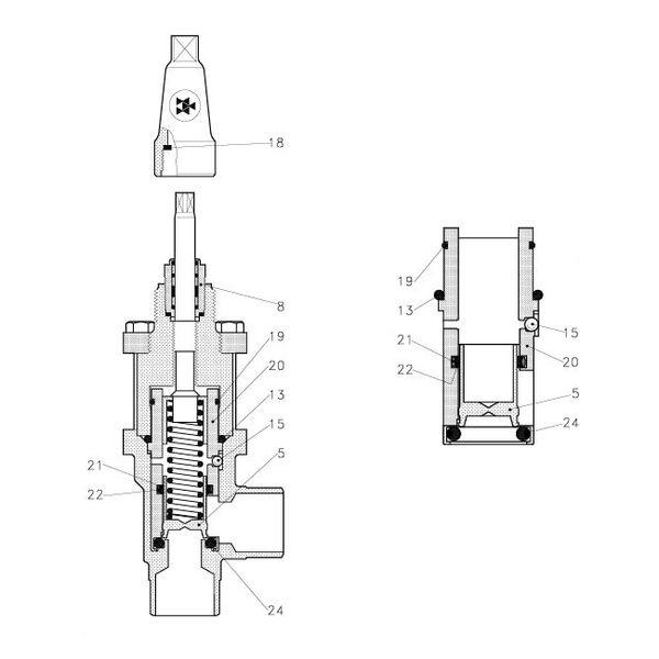 Spare part OFV  20 incl. guide image 1