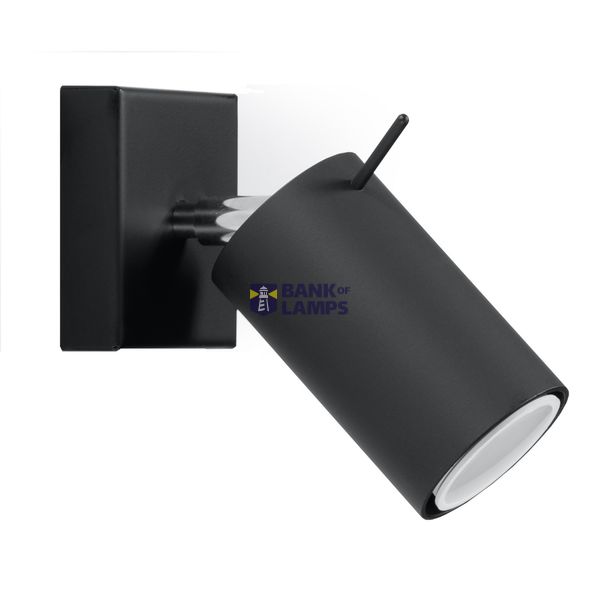 WALL LAMP RING BLACK GU10 1X40W IP20 image 3