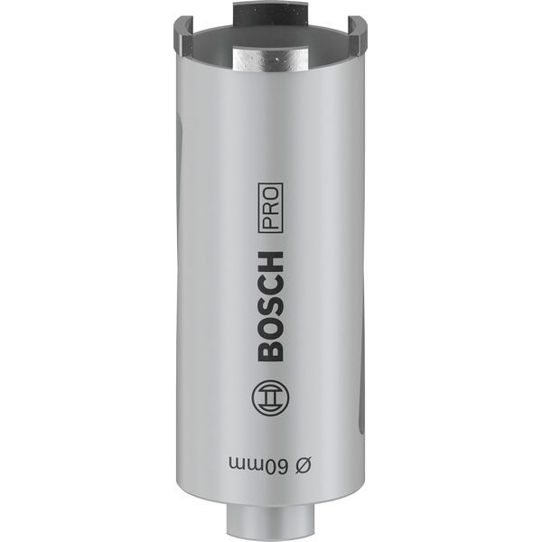 Diamond dry core cutter G 1/2" 60 mm, 150 mm, 4 segments, 7 mm image 1