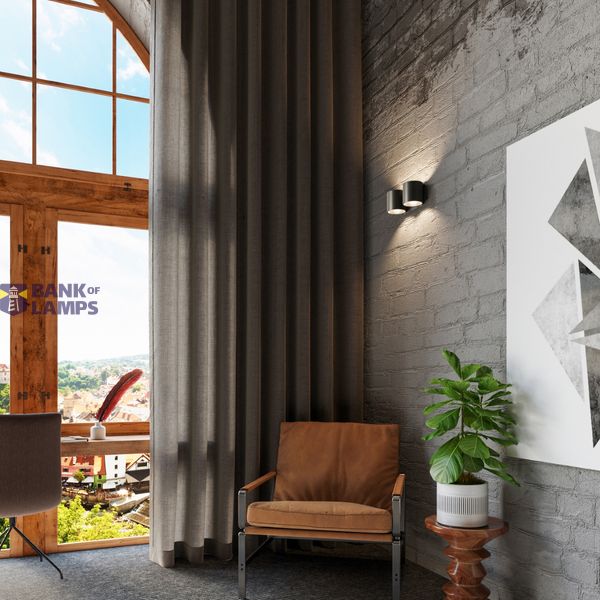 WALL LAMP ORBIS 2 BLACK G9 2X40W IP20 image 4