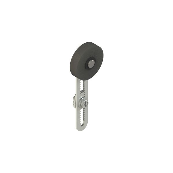Adjustable safety lever with rubber roller, 40 mm diameter image 1