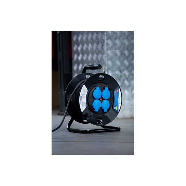 HOEGERT Rubber Insulated Drum Extension Cord 30 m image 1