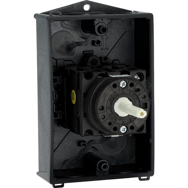 T0-3-15683/I1/SVB-SW Main switch, T0, 20 A, surface mounting, 3 contact unit(s), 3 pole, 2 N/O, 1 N/C, STOP function, With black rotary handle and locking ring, Lockable i image 12
