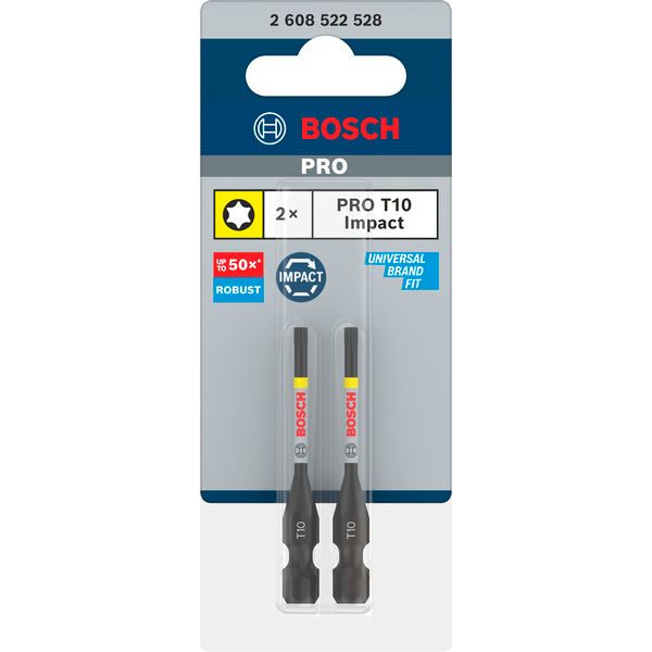 PRO Torx Impact Bit, T10, 55 mm, 2 pcs image 2