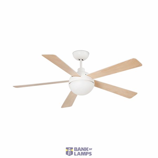 IZARO Ø1320mm WHITE 5 BLADES LED 15W SIN R image 1