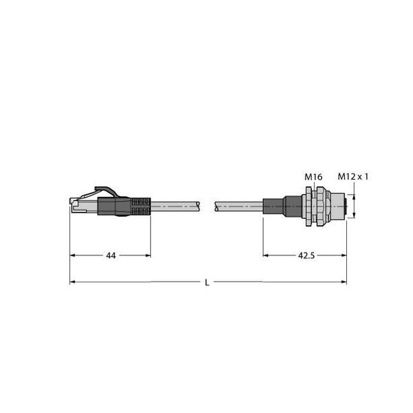 Industrial Ethernet/PROFINET Cable Extension Cable   RJ45S-FKSDD-4416-5M image 2