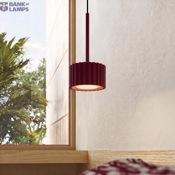 Pendant lamp AURA 1 burgundy Gx53 image 10