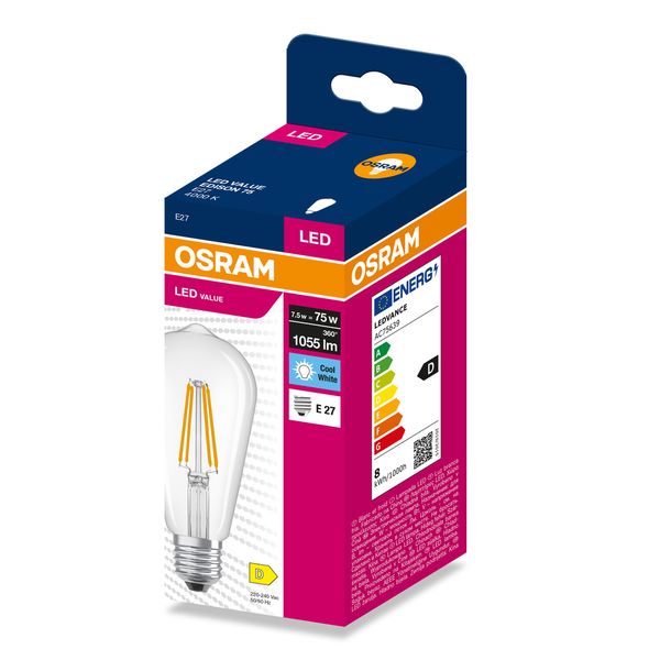 VALEDIS75 7,5W/840 230V FIL E27 FS1OSRAM image 2