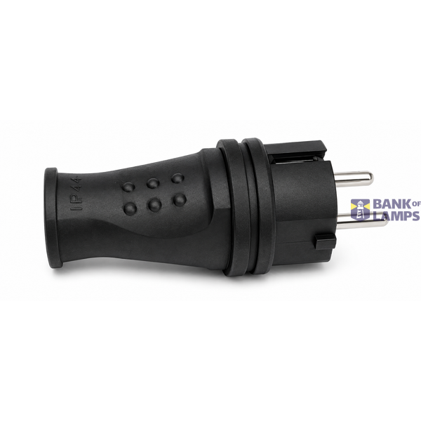 Rewirable rubber plug 16A 250V Max: 3500W image 1