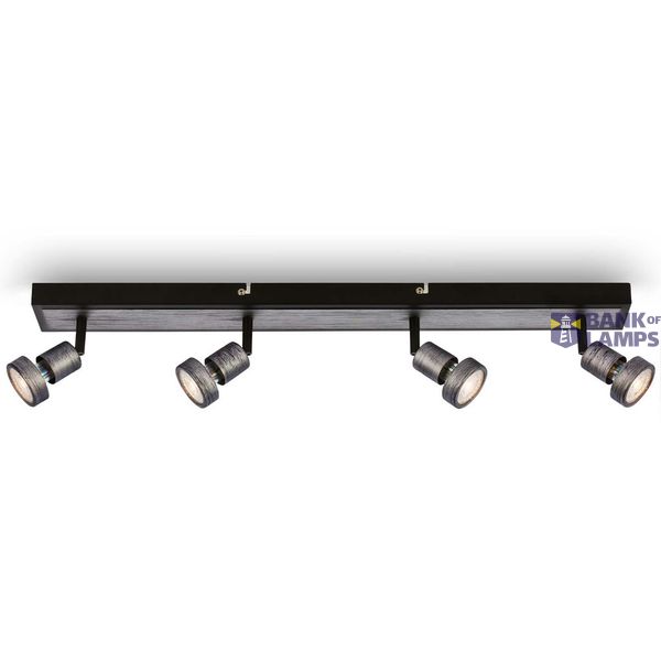 LED spot, antique-silver, 4xLED/GU10/4,9W image 1