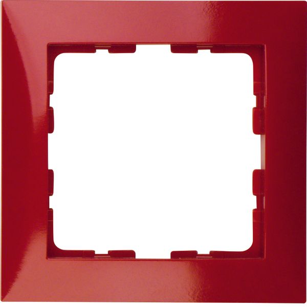 Frame 1gang, S.1, red glossy image 1