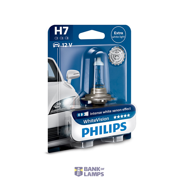 AUTOZAR.WHV B1 H7 12V 55W PX26D WHITEVIS image 1