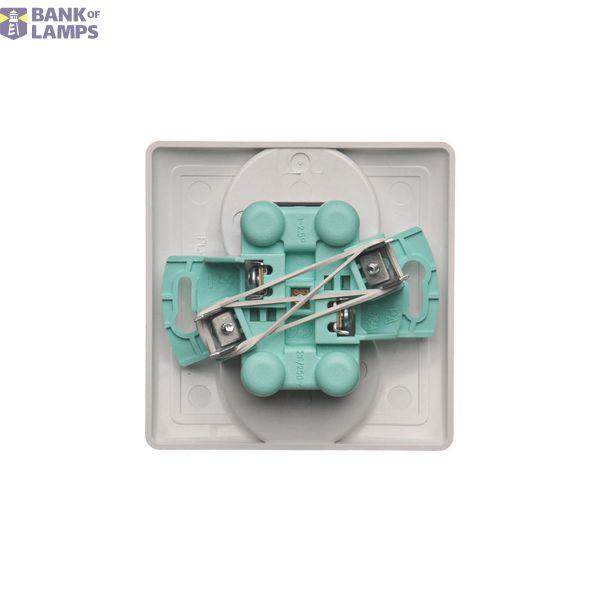 Two-pole switch, (module), 10AX, quick connection, anthracite, metalic image 1