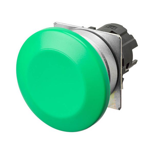 Pushbutton A22NZ Ã˜22, bezel brushed metal, MUSHROOM, Alternate, CAP CO A2270326F image 3
