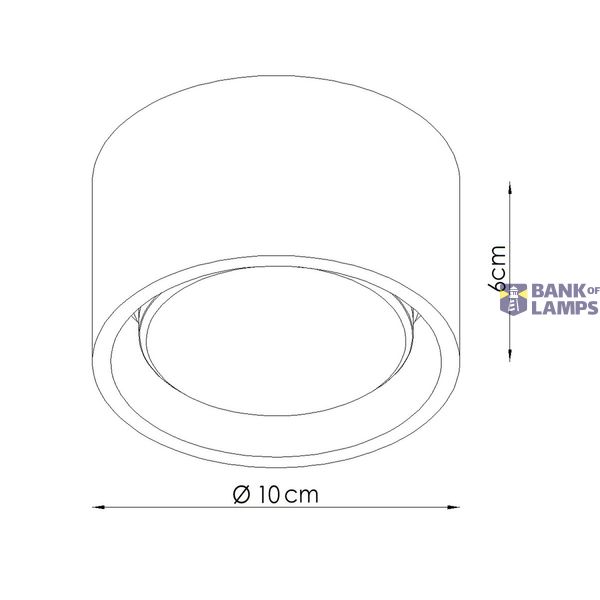 Ceiling lamp MODO 1 white Gx53 image 9
