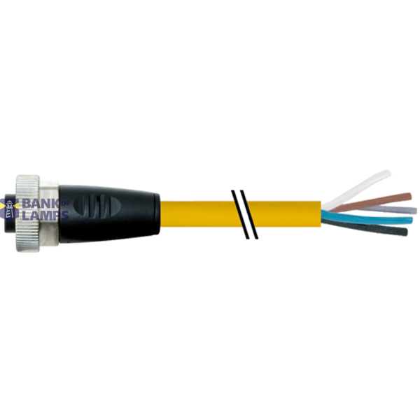 7/8'' female 0° with cable PUR 5x1.5 ye UL/CSA+drag ch. 1m image 4