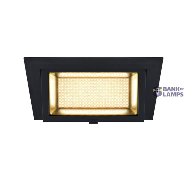 ALAMEA LED Recessed ceiling luminaire, black, 3000K, 45W image 2