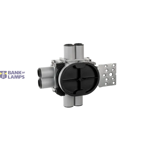 BUILT-IN WALL BOX 1,5 9/12mm 6-INLETS METAL HORIZONTAL image 1