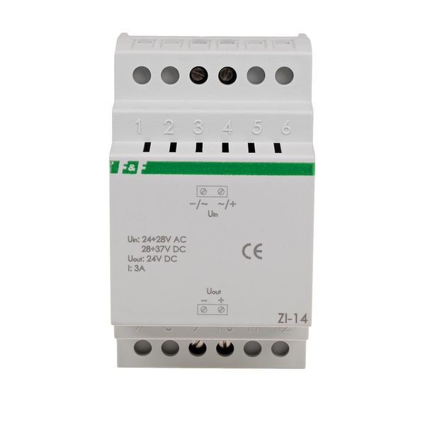 24V impulse stabilizer ZI-14 24V-28V AC / 28V-37V DC 3A image 2