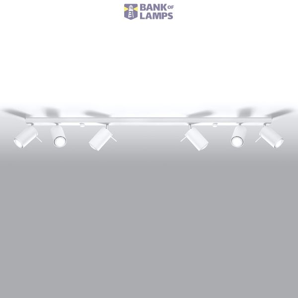 CEILING LAMP RING 6L WHITE GU10 6X40W IP20 image 6