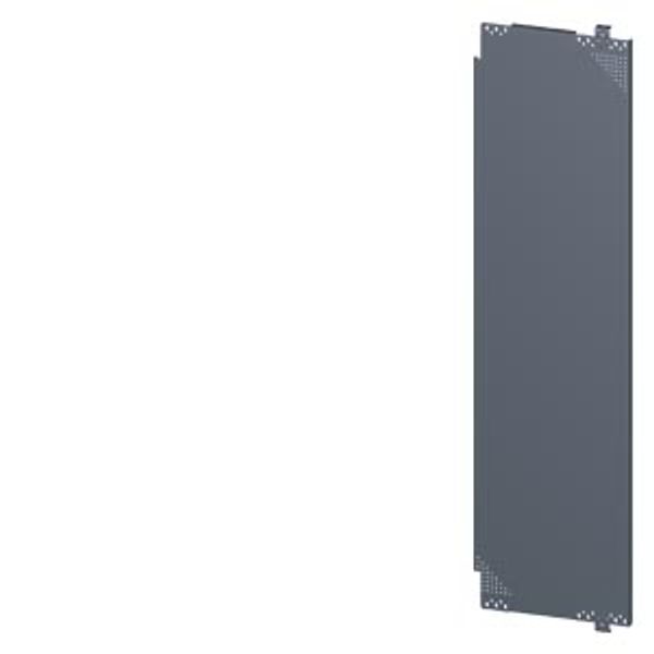 SIVACON, mounting plate, for cabinet side, perforated, D: 600 mm, H: 1800 mm, zinc-plated The image 1