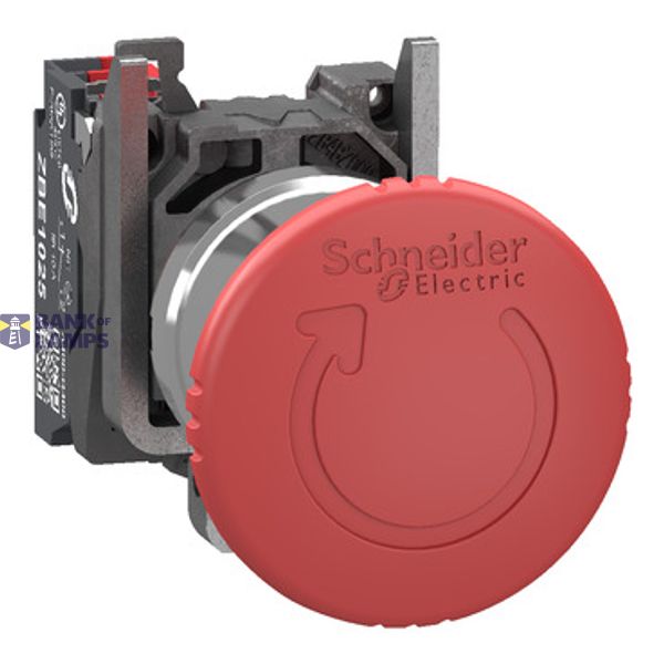 Metal D40 E-stop trigger TTR 1NC Push-in image 2
