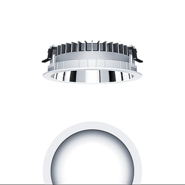 PANOS R R200 4k-830 SWI L AL WH - LED ceiling-recessed luminaire image 1