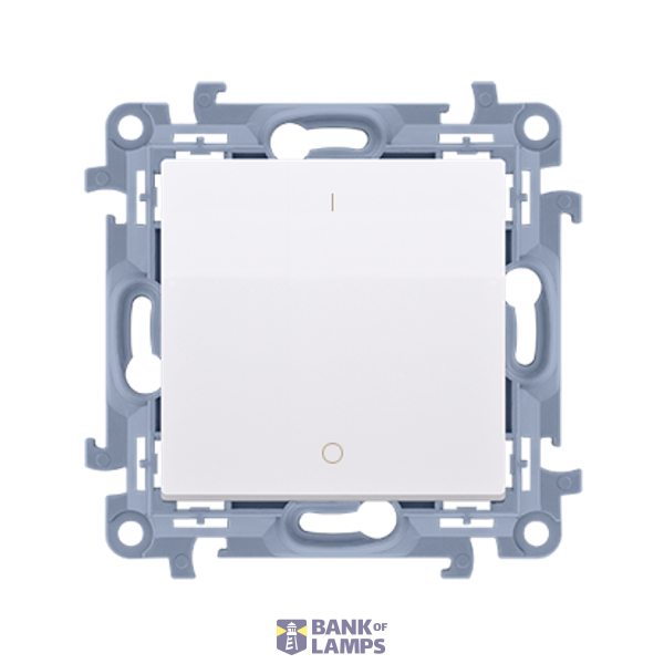 Two-pole switch, 10AX, white image 1