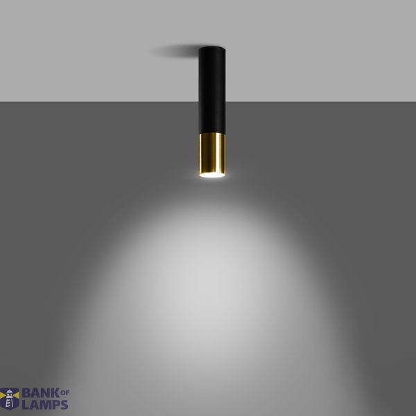 SPOT LOOPEZ BLACK/GOLD GU10 1X40W IP20 image 4
