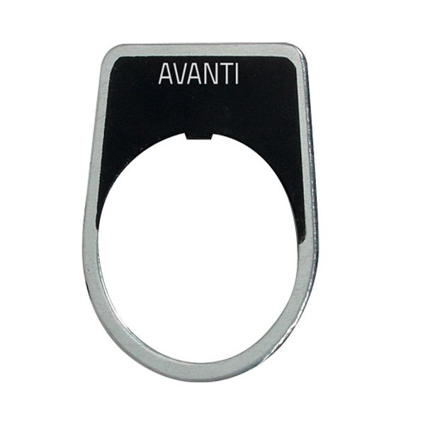 Legend plate "AVANTI" image 1