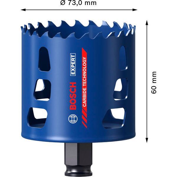 EXPERT Tough Material Hole Saw 73 mm image 3