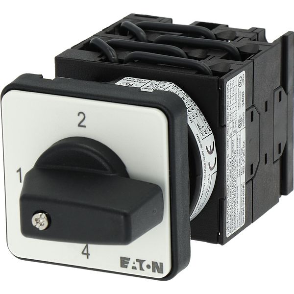 T0-4-15056/E Step switches, T0, 20 A, flush mounting, 4 contact unit(s), Contacts: 8, 90 °, maintained, Without 0 (Off) position, 1-4, Design number 15056 image 15