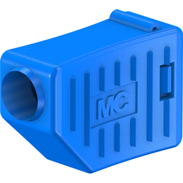 4 mm insulating grommet, solder connection, 2.5 mm², blue, 22.2060-23 image 1